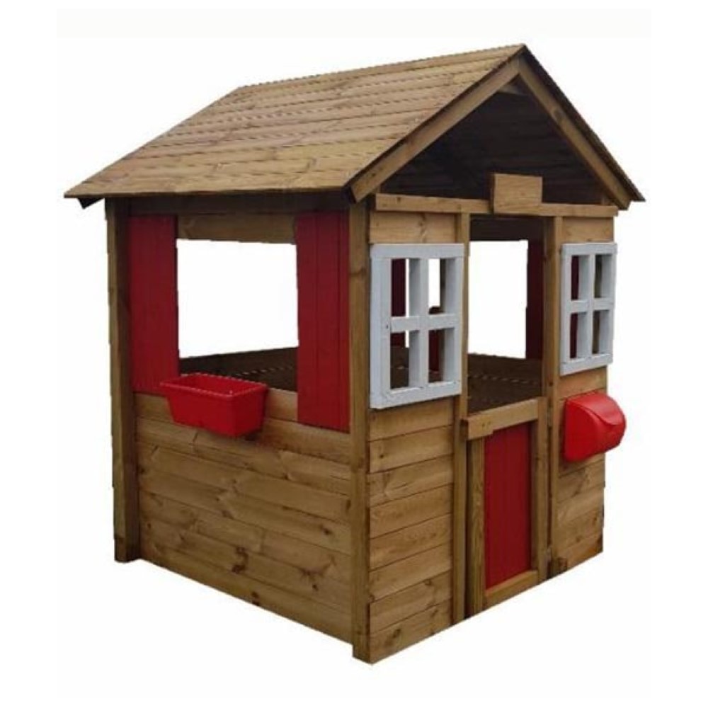 Masquedardos Casita Infantil De Madera Masgames Fresita Deluxe Xl Ma800575