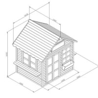 Masquedardos Casita Infantil De Madera Masgames Flam Ma800585