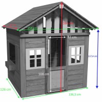 Masquedardos Casita Infantil De Madera Masgames Lollipop Xl Azul Ma800545