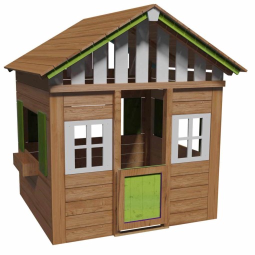 Masquedardos Casita Infantil De Madera Masgames Lollipop Xl Verde Ma800543