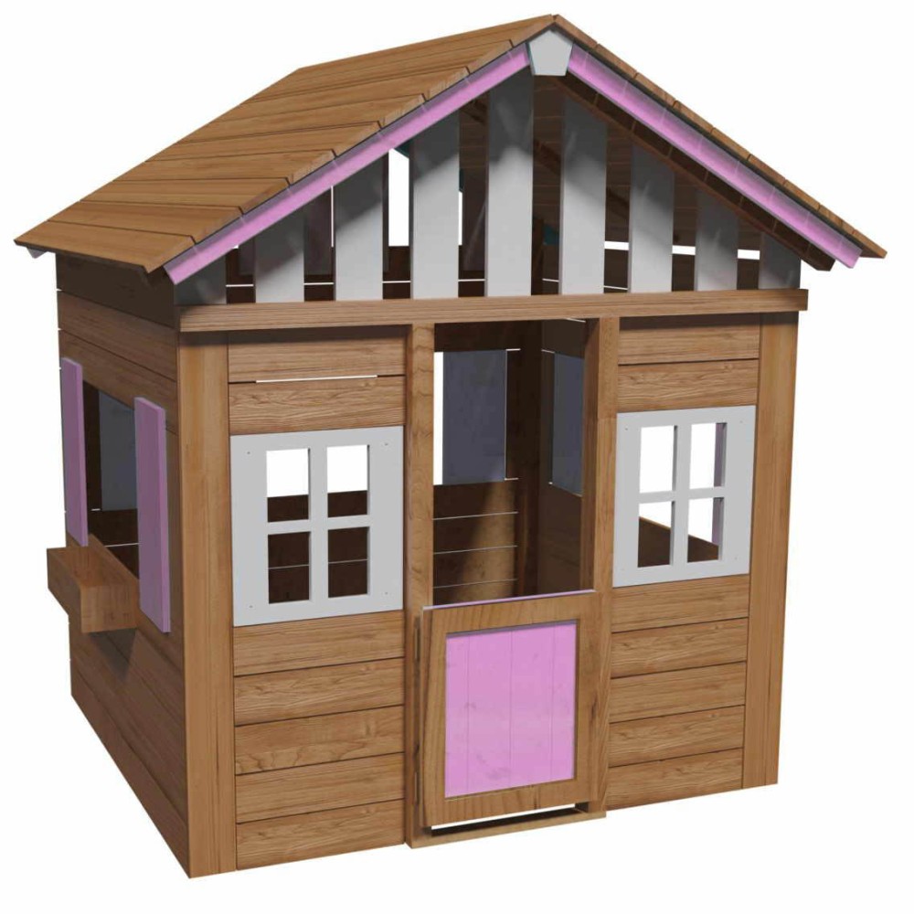 Masquedardos Casita Infantil De Madera Masgames Lollipop Xl Rosa Ma800541