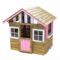 Masquedardos Casita Infantil De Madera Masgames Lollipop Rosa Ma800521