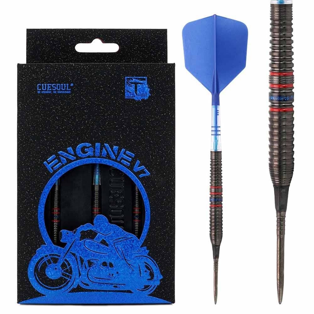 Masquedardos Dardos Cuesoul Engine V7 Blue Hope Soft Tip Steel Tip 90% 19g Csop-90m19k25