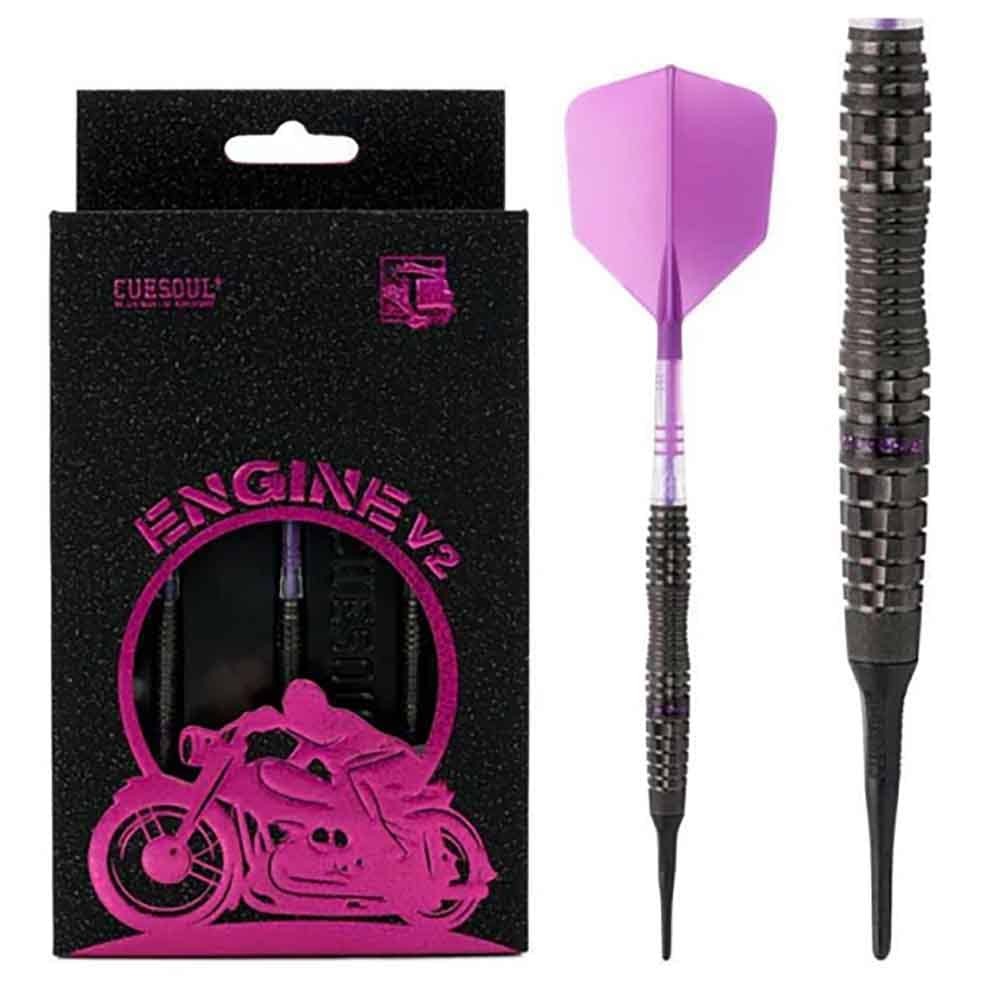 Masquedardos Dardos Cuesoul Engine V2 Purple Hope Soft Tip 90% 20g Csop-90r20k20