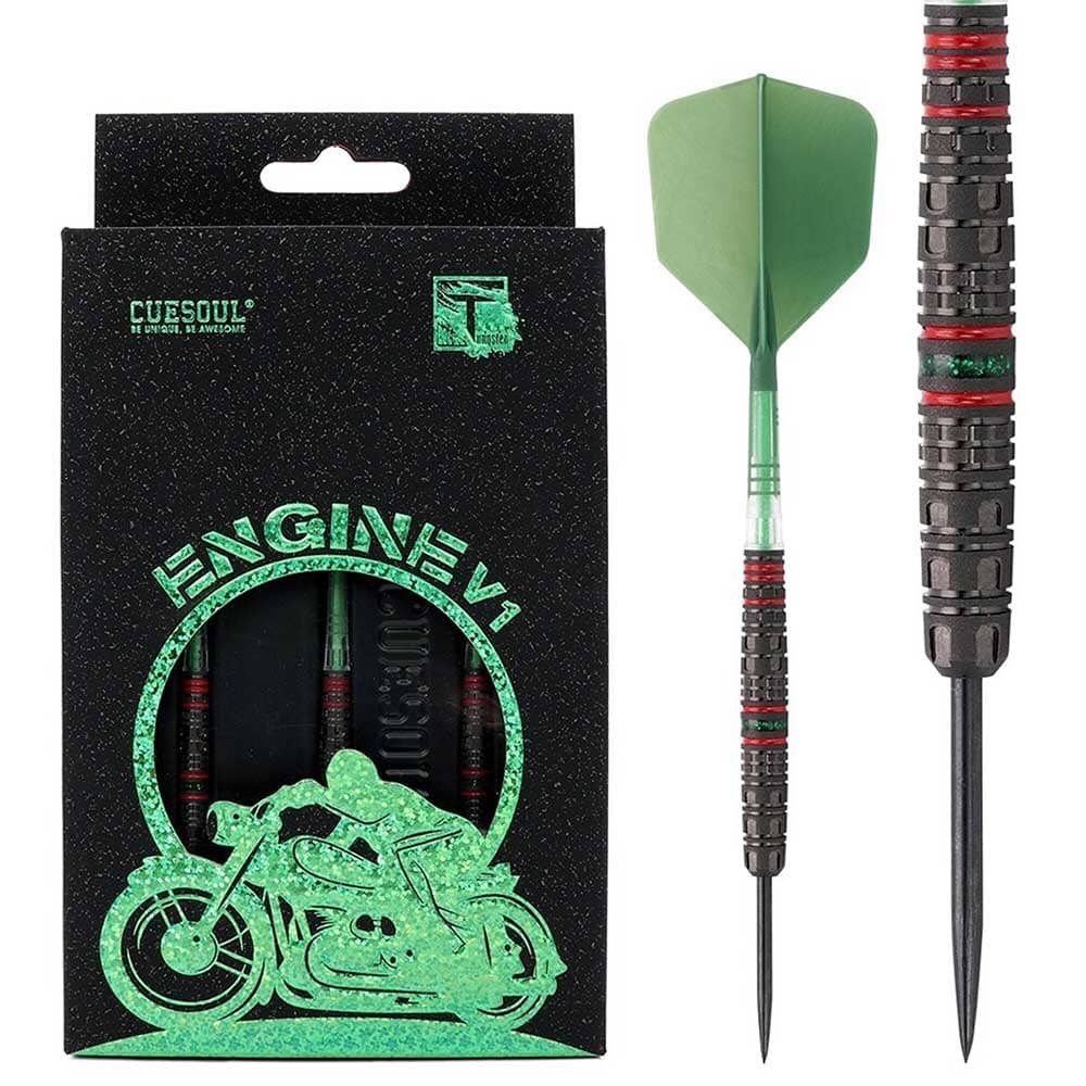 Masquedardos Dardos Cuesoul Engine V1 Green Hope Steel Tip 90% 23g Csop-90y23k19