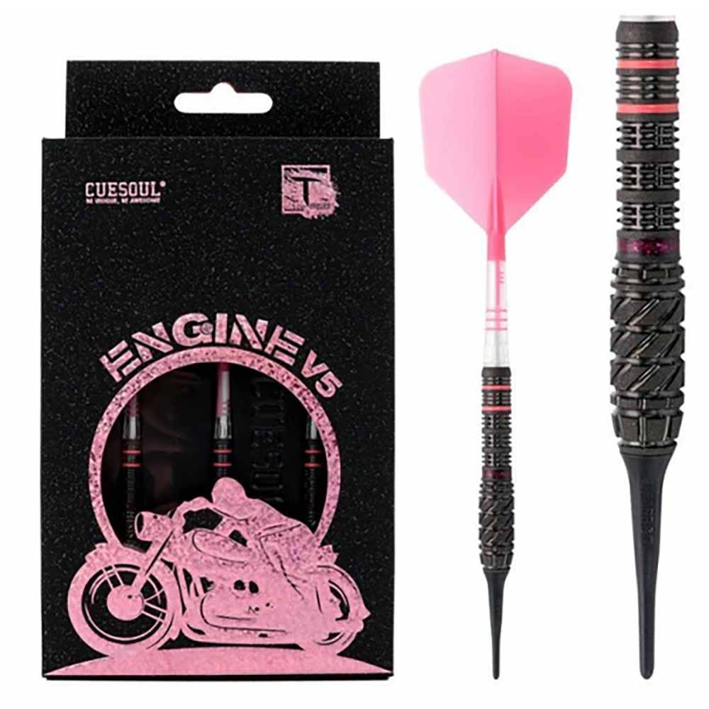 Masquedardos Dardos Cuesoul Engine V5 Pink Hope Soft Tip 90% 19g Csop-90r19k23