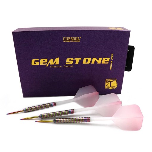Masquedardos Dardos Cuesoul Pink Gem Stone Steel Tip 90% 22g Csgs-90y22k9