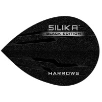 Masquedardos Plumas Harrows Darts Flights Pear Silika Black   Hf5185