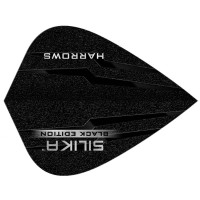 Masquedardos Plumas Harrows Darts Flights Kite Silika Black