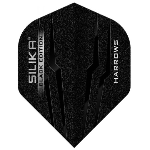 Masquedardos Plumas Harrows Darts Flights No2 Silika Black