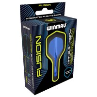 Masquedardos Plumas Winmau Darts Fusion Blue Short 22-64mm 8780