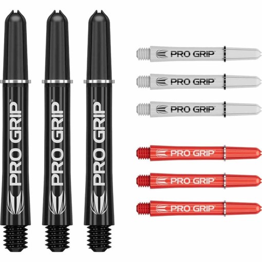 Masquedardos Cañas Target Pro Grip Shaft Med 3 Sets Negro-blanco-rojo (48.0mm) 380388