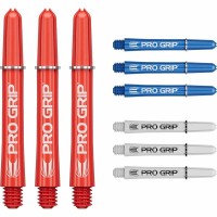 Masquedardos Cañas Target Pro Grip Shaft Short 3 Sets Rojo-azul-blanco(34mm) 380383