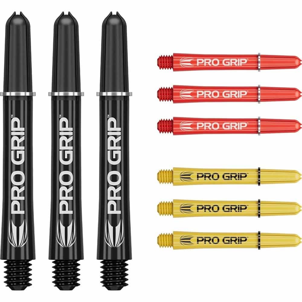 Masquedardos Cañas Target Pro Grip Shaft Med 3 Sets Negro-blanco-amarillo (48mm) 380390