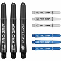 Masquedardos Prúty Target Pro Grip Shaft Med 3 Sets Čierno-biele-modré (48mm) 380389