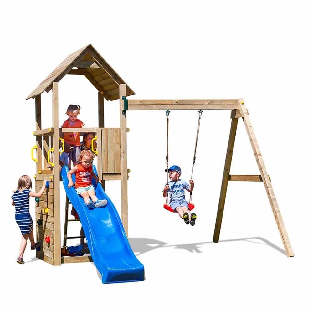 Masquedardos Torre com balanço deslizante, jardim de escalada, playground para crianças Carol-2 S-03020-pk-xb-1