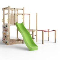 Masquedardos Fungoo Climbing Star 4 Wooden Children's Park Tobogan, Arenero és Trepador S-08740-p-k-xg- 1