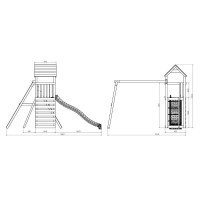 Masquedardos Дървена градинска площадка Fungoo Gaia T2s S-04730-p-k-xg-1