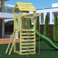 Masquedardos Fungoo Gaia Tl Parcul pentru copii Grădina de lemn cu tobogan S-04740-p-k-xg-1