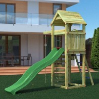 Masquedardos Fungoo Gaia Tl Parcul pentru copii Grădina de lemn cu tobogan S-04740-p-k-xg-1