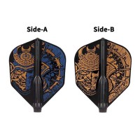 Masquedardos Plumă Fit Flight Samurai Skull B Negru Shape