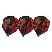 Masquedardos Plumas Fit Flight Samurai Skull A Negro Shape