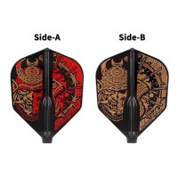 Masquedardos Plumas Fit Flight Samurai Skull A Negro Shape