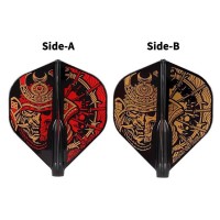 Masquedardos Plumas Fit Flight Samurai Skull A Negro Standard