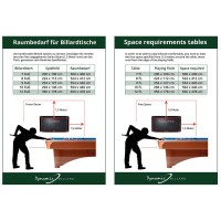 Masquedardos Tisch Billiard Piramid Prince Caoba 12ft 55.012.12.0