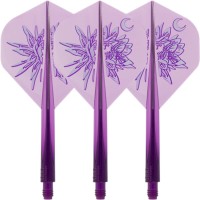 Masquedardos Plumas Condor Axe Gekkabijin Standard Morada S 21.5mm 3 Uds.