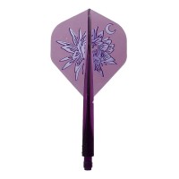 Masquedardos Plumas Condor Axe Gekkabijin Standard Morado M 27.5mm 3 Uds.