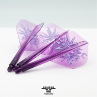 Masquedardos Plumas Condor Axe Gekkabijin Standard Morado M 27.5mm 3 Uds.