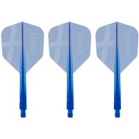 Masquedardos Plumas Condor Axe Connor Soots Small Small Azul M 27.5mm 3 Uds.