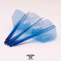 Masquedardos Plumas Condor Axe Connor Soots Small Small Azul M 27.5mm 3 Uds.