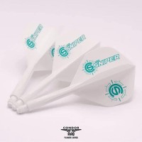 Masquedardos Canetas Condor Eixo Connor Scutt O Sniper Padrão Branco M 27.5mm Três de vocês.