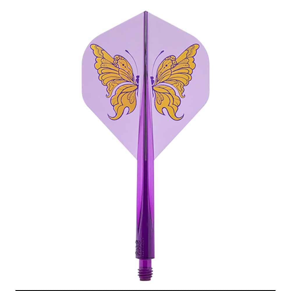 Masquedardos Plumas Condor Axe Swallowtail Butterfly Standard Morado S 21.5mm 3 Uds.