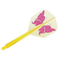 Masquedardos Пера Condor Axe Swallowtail Butterfly S Shape Жълт 21.5mm Вие тримата.