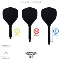 Masquedardos Пера Condor Axe Small 120 бял L 30.0mm Вие тримата.