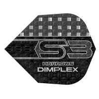 Masquedardos Plumas Harrows Darts Flights No6 Dimplex S3 Negro