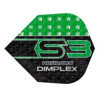 Masquedardos Plumas Harrows Darts Flights No6 Dimplex S3 Verde