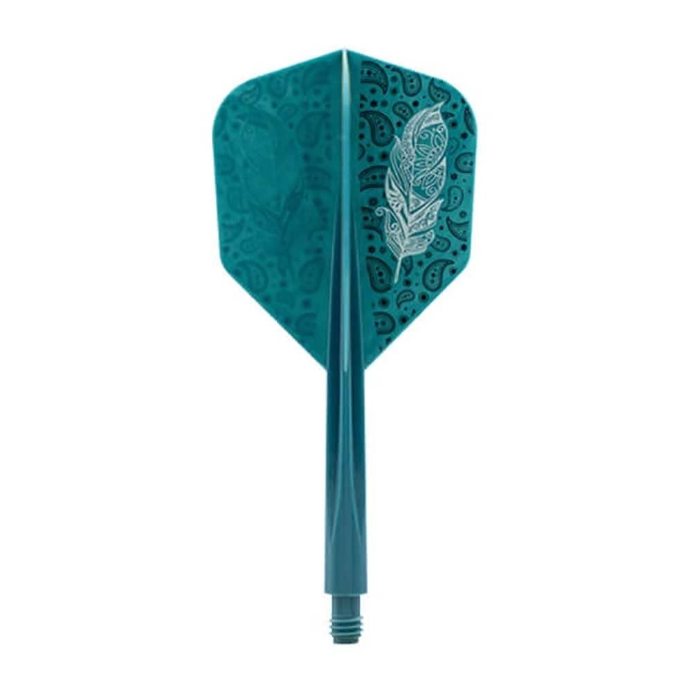 Masquedardos Plumas Condor Axe Doodle Feather Verde Azul Shape S 21.5m 3 Uds.