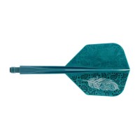 Masquedardos Penses Condor Axe Doodle Feather Green Blue Shape S 21.5m Vous trois.