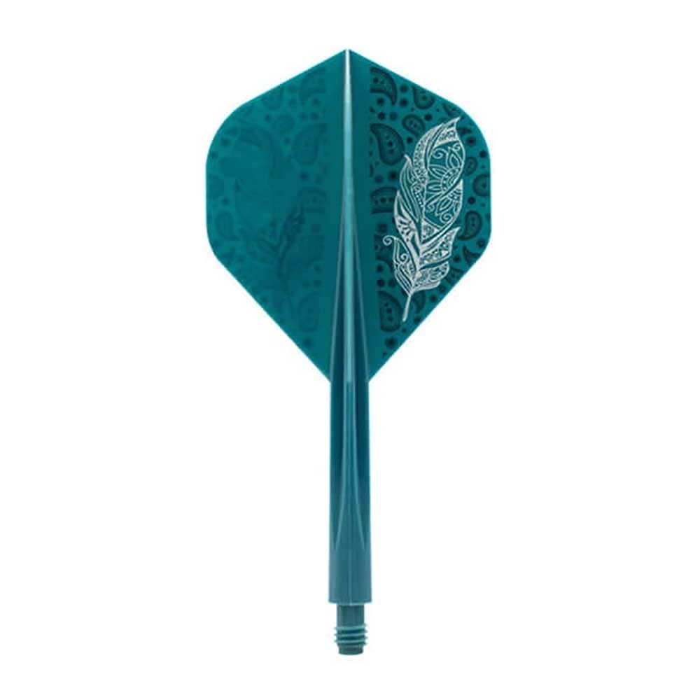 Masquedardos Plumas Condor Axe Doodle Feather Verde Azul Standard L 33.5m 3 Uds.