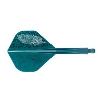 Masquedardos Penses Condor Axe Doodle Feather Green Blue Standard L 33.5m Vous trois.