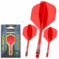 Masquedardos Plumas Winmau Darts Fusion Roja Short 22-64mm N2 Standard 8794