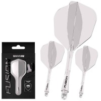 Masquedardos Plumas Winmau Darts Fusion Transparente Medium 34-76mm N6