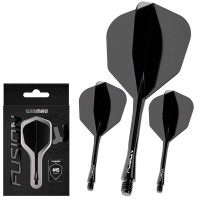 Masquedardos Plumas Winmau Darts Fusion Black Medium 34-76mm N6 8826