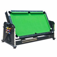 Masquedardos Multijuego Giratorio 4 En 1 Verde- (billar, Air Hockey - Ping-pong, Mesa Comedor) 2922