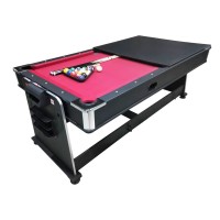 Masquedardos Multijuego Giratorio 4 En 1 Olimpus Billar, Air Hockey,ping-pong, Mesa Comedor 2873