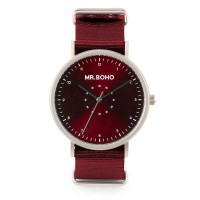 Masquedardos Ceasul Mr. Boho 62-ip11 Iron Burgundy Casual Metallic 40mm 00728662